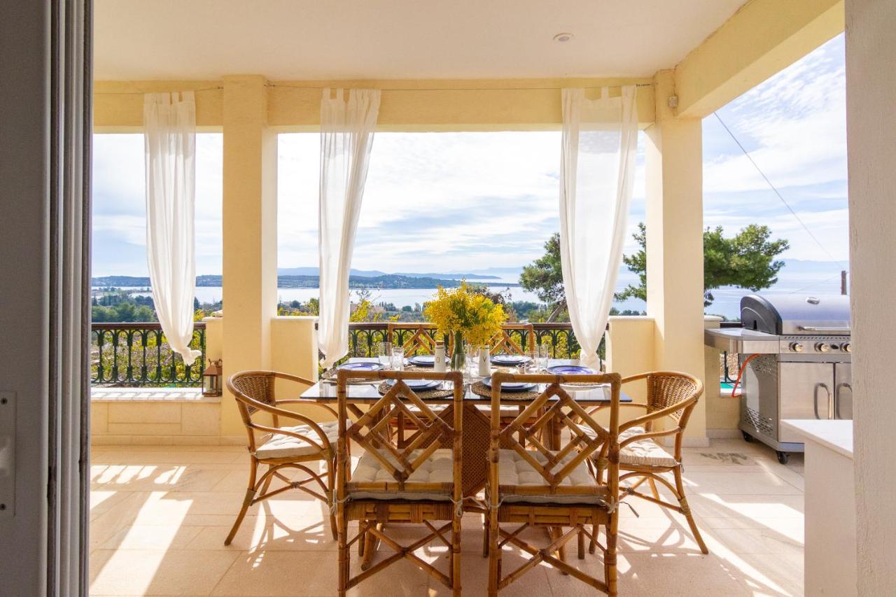 Villa House With Amazing Ocean View And Patio - Pool à Porto Heli Extérieur photo