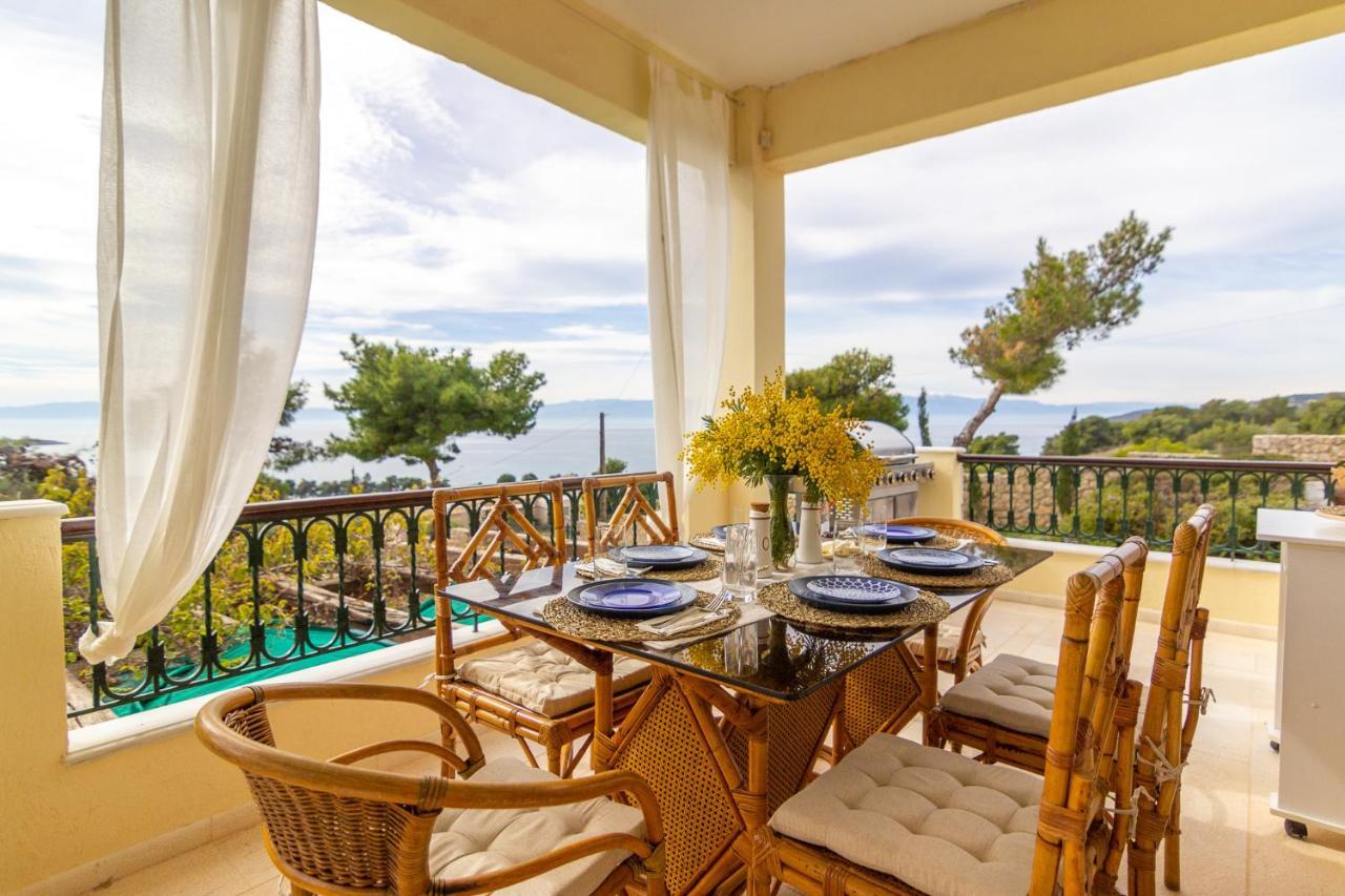 Villa House With Amazing Ocean View And Patio - Pool à Porto Heli Extérieur photo