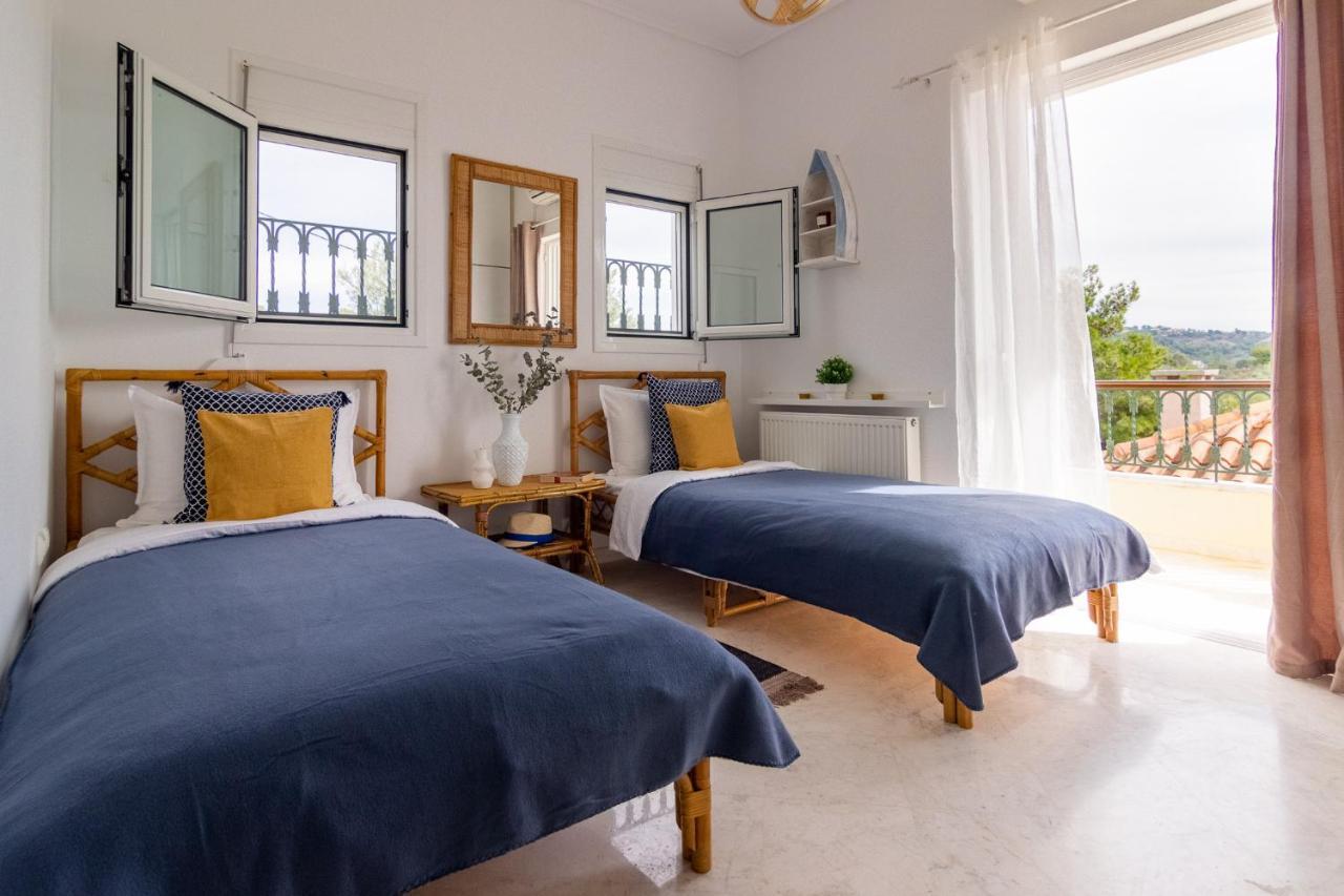 Villa House With Amazing Ocean View And Patio - Pool à Porto Heli Extérieur photo