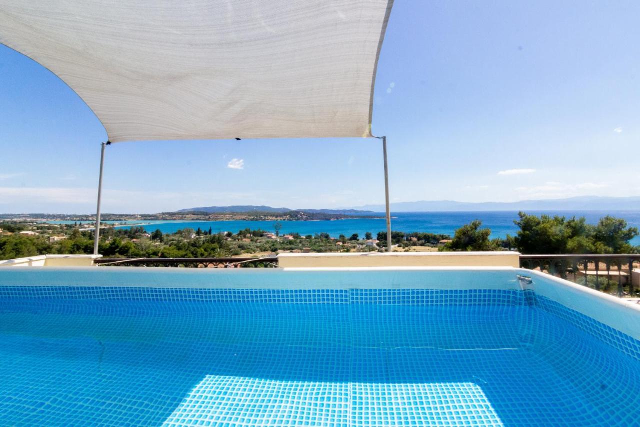 Villa House With Amazing Ocean View And Patio - Pool à Porto Heli Extérieur photo