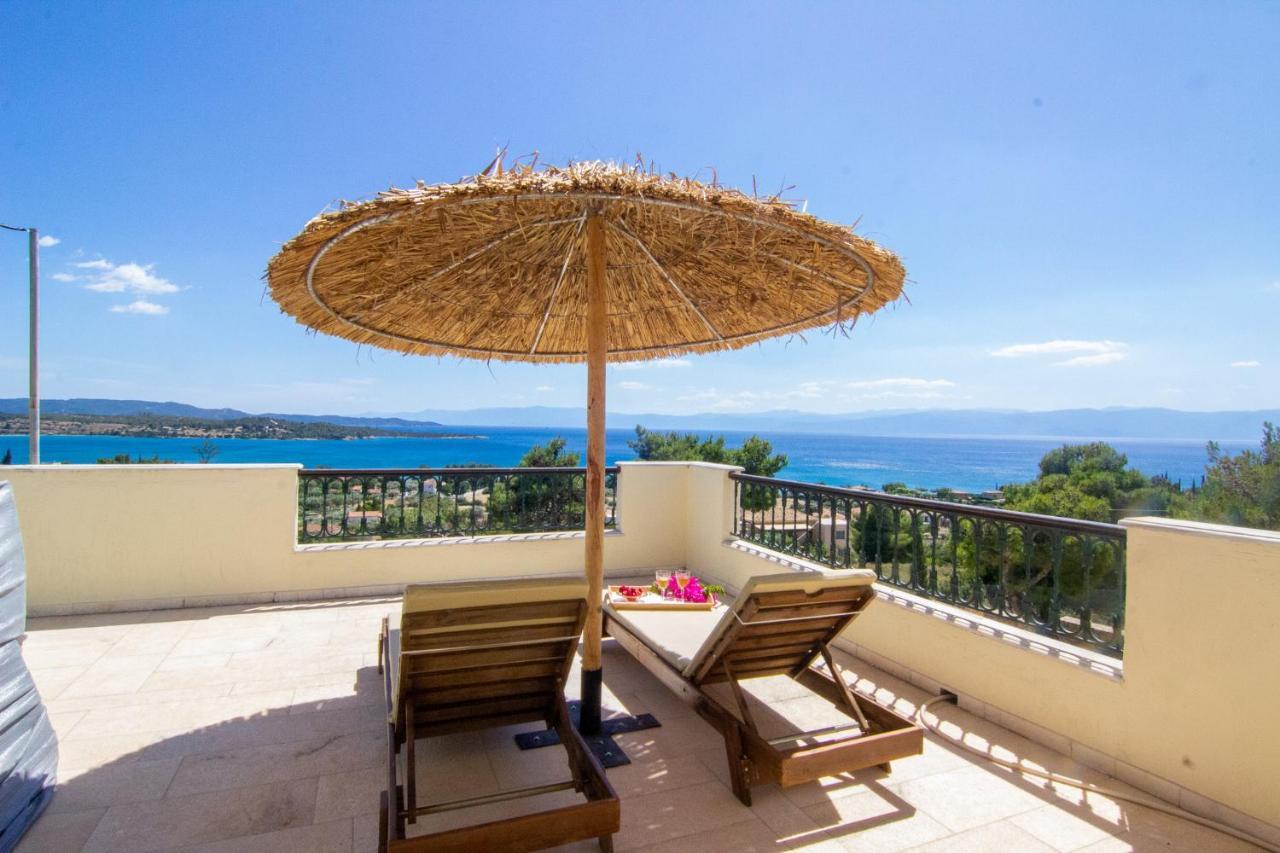 Villa House With Amazing Ocean View And Patio - Pool à Porto Heli Extérieur photo