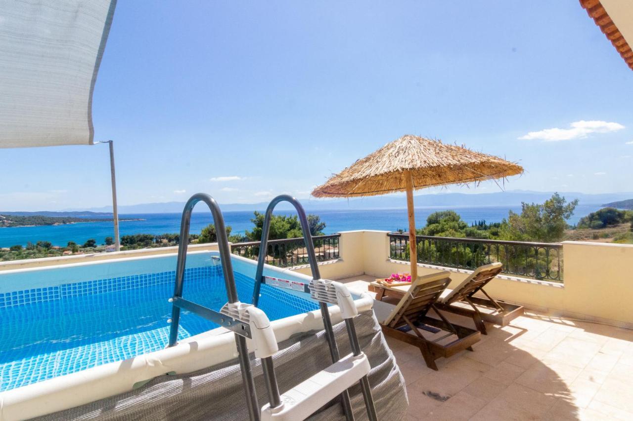 Villa House With Amazing Ocean View And Patio - Pool à Porto Heli Extérieur photo